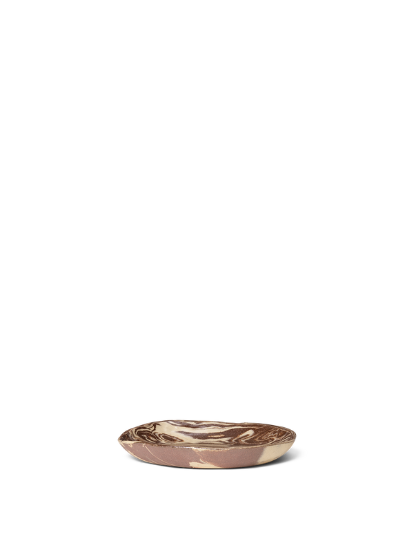 ferm LIVING Ryu Platter 18.5 cm – Sand / Brown