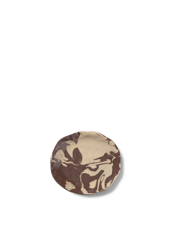 ferm LIVING Ryu Platter 18.5 cm – Sand / Brown