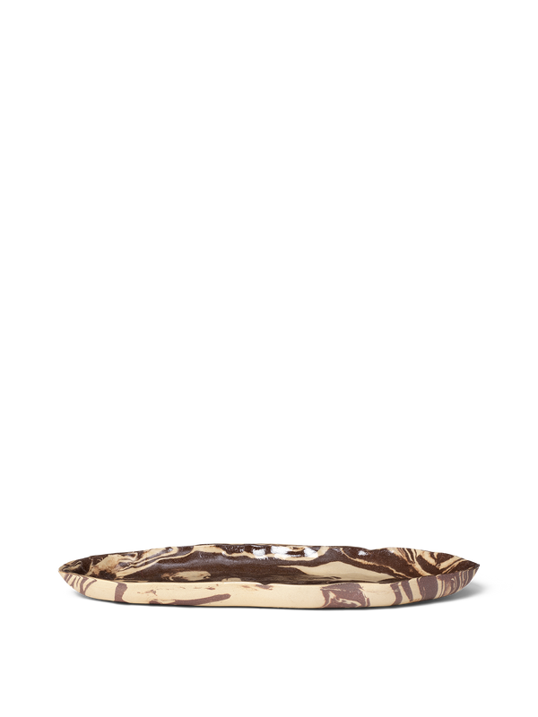 ferm LIVING Ryu Platter 37 cm – Sand / Brown