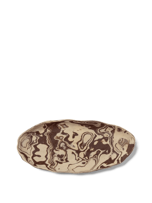 ferm LIVING Ryu Platter 37 cm – Sand / Brown