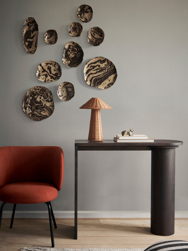ferm LIVING Ryu Platter 37 cm – Sand / Brown