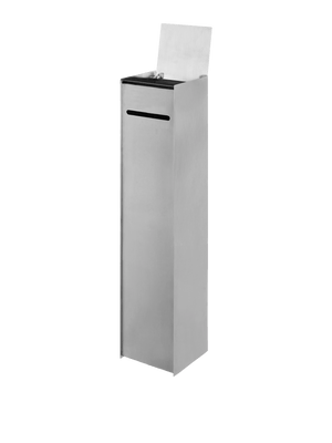 ferm LIVING Sama Toilet Paper Dispenser – Brushed Stainless Steel