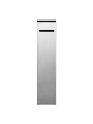 ferm LIVING Sama Toilet Paper Dispenser – Brushed Stainless Steel