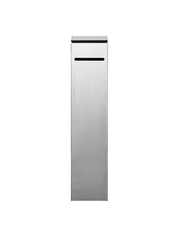 ferm LIVING Sama Toilet Paper Dispenser – Brushed Stainless Steel