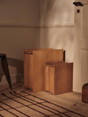 ferm LIVING Sama Wooden Bin 35 cm – Oak