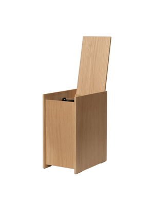 ferm LIVING Sama Wooden Bin 35 cm – Oak