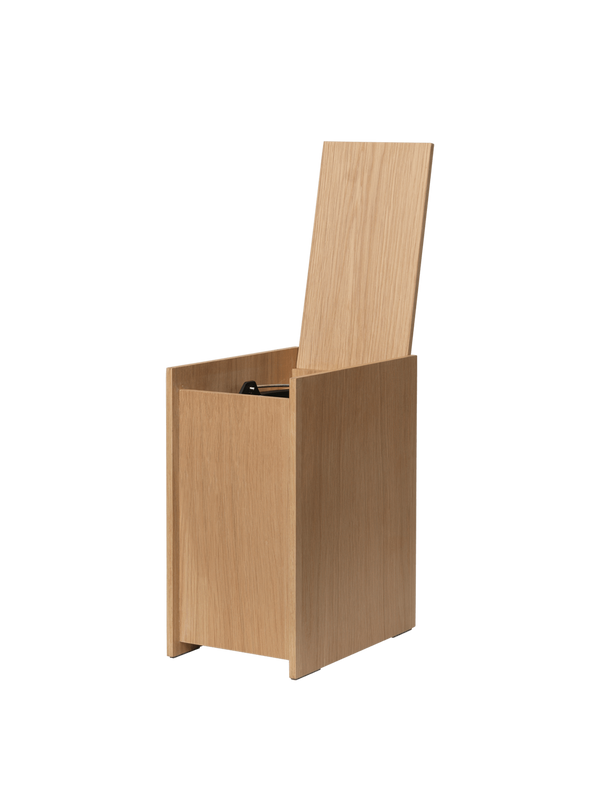 ferm LIVING Sama Wooden Bin 35 cm – Oak