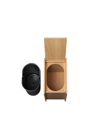 ferm LIVING Sama Wooden Bin 35 cm – Oak