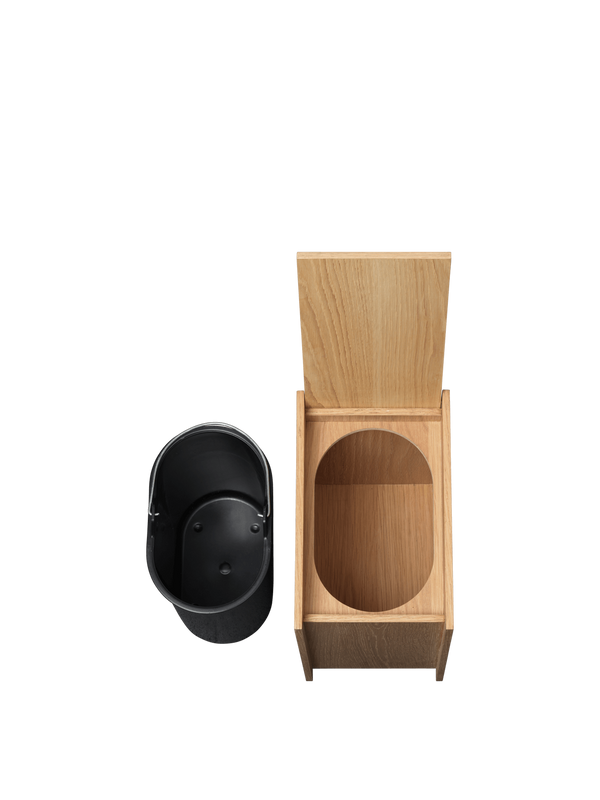 ferm LIVING Sama Wooden Bin 35 cm – Oak