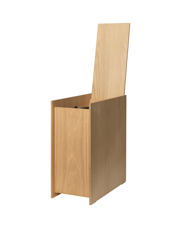 ferm LIVING Sama Wooden Bin 50 cm – Oak