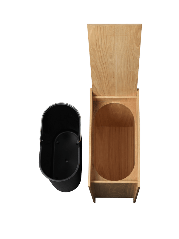 ferm LIVING Sama Wooden Bin 50 cm – Oak