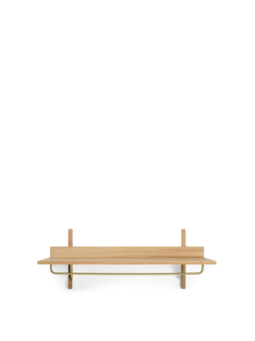 ferm LIVING Sector Rack Shelf – Oak / Brass