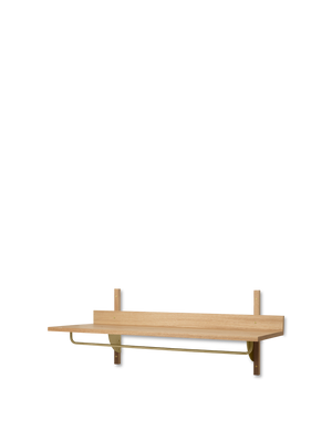 ferm LIVING Sector Rack Shelf – Oak / Brass