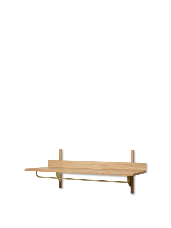ferm LIVING Sector Rack Shelf – Oak / Brass