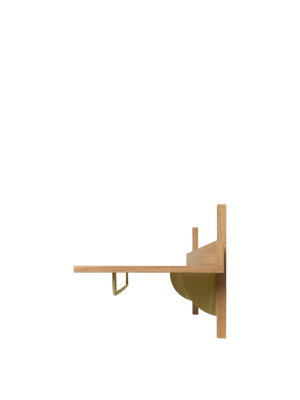 ferm LIVING Sector Rack Shelf – Oak / Brass