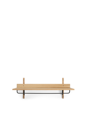 ferm LIVING Sector Rack Shelf – Oak / Black Brass