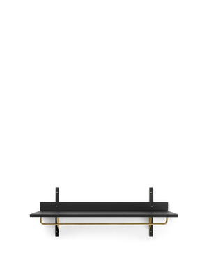 ferm LIVING Sector Rack Shelf – Black Ash / Brass