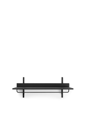 ferm LIVING Sector Rack Shelf – Black Ash / Black Brass