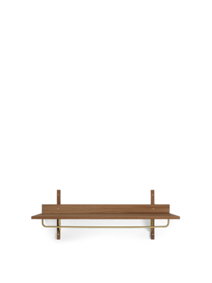 ferm LIVING Sector Rack Shelf – Smoked Oak / Brass