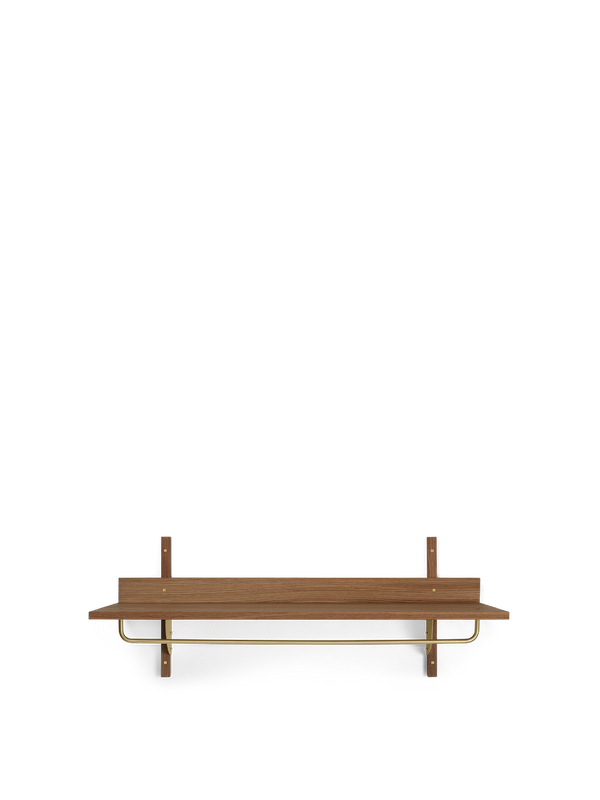 ferm LIVING Sector Rack Shelf – Smoked Oak / Brass