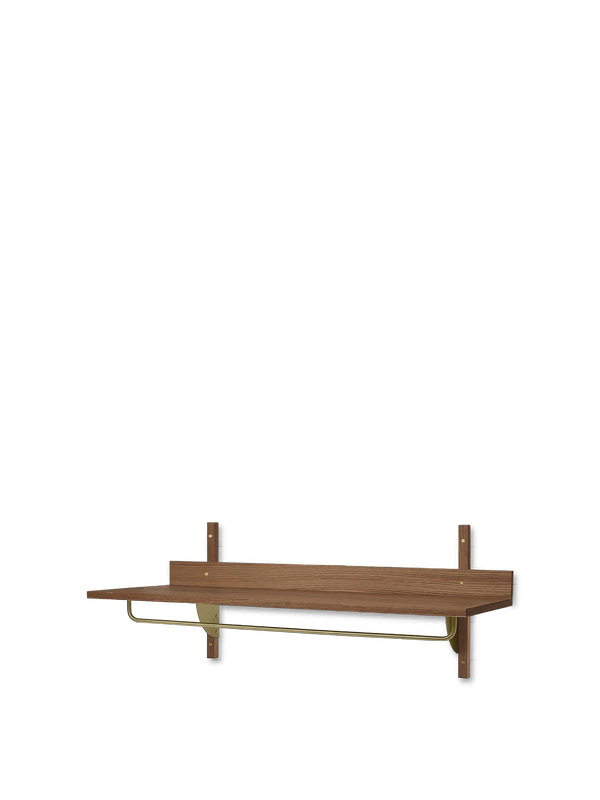 ferm LIVING Sector Rack Shelf – Smoked Oak / Brass