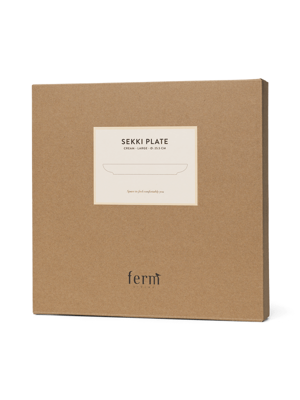 ferm LIVING Sekki Plate Large – Cream