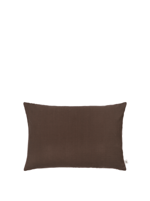 ferm LIVING Sen Cushion Cover Rectangular – Dark Chocolate