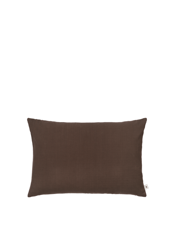 ferm LIVING Sen Cushion Rectangular – Dark Chocolate