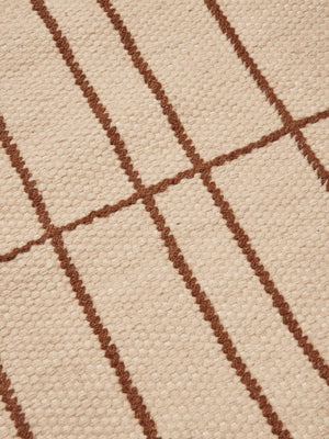 ferm LIVING Sen Rug 170 x 240 cm – Parchment / Chestnut