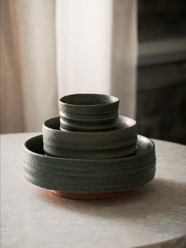 ferm LIVING Serena Bowl Ø18 cm – Green