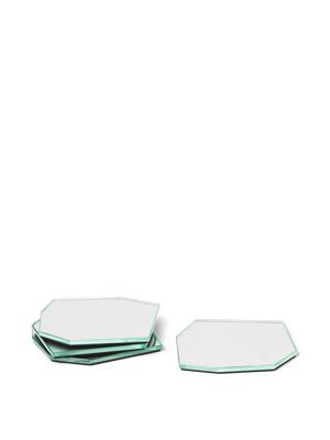 ferm LIVING Shard Coasters – Set of 4 – Mirror
