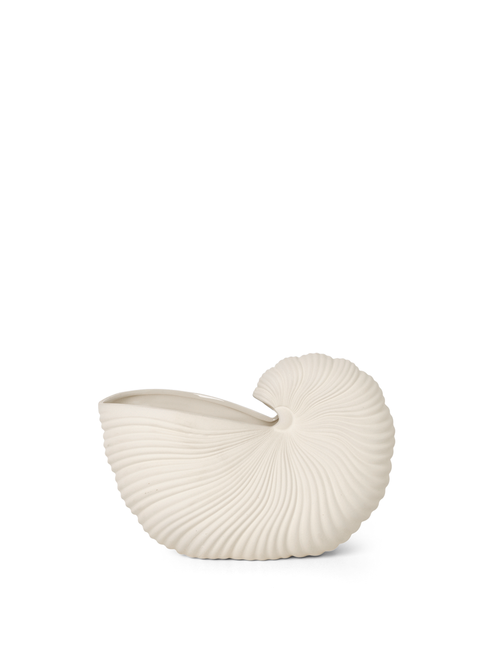 ferm LIVING Shell Pot – Off-White