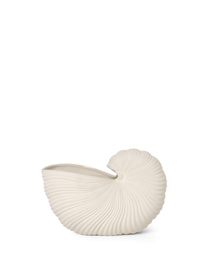 ferm LIVING Shell Pot – Off-White