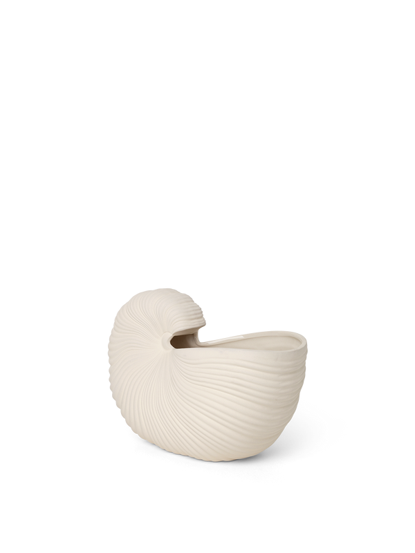 ferm LIVING Shell Pot – Off-White