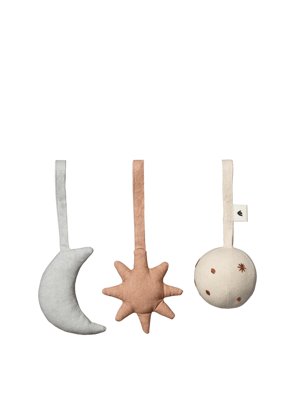 ferm LIVING Skye Baby Toys – Set of 3 – Rose