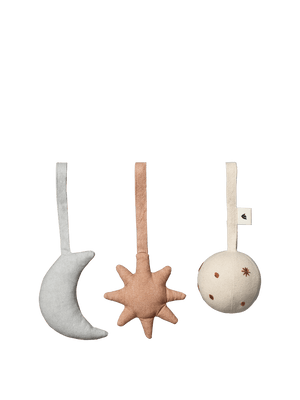 ferm LIVING Skye Baby Toys – Set of 3 – Rose