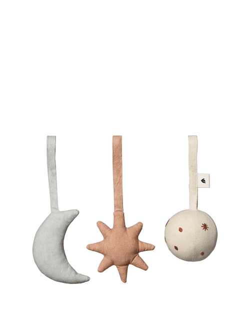ferm LIVING Skye Baby Toys – Set of 3 – Rose