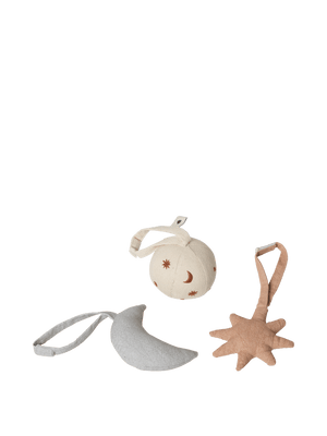 ferm LIVING Skye Baby Toys – Set of 3 – Rose