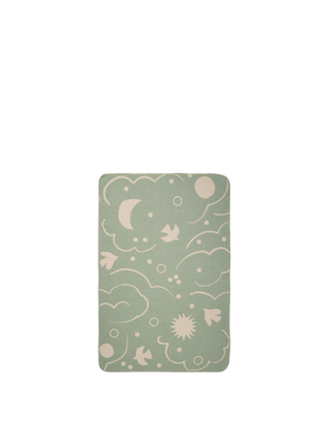 ferm LIVING Skye Blanket – Tea Green / Parchment