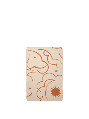 ferm LIVING Skye Blanket – Sienna / Parchment