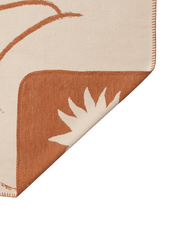 ferm LIVING Skye Blanket – Sienna / Parchment