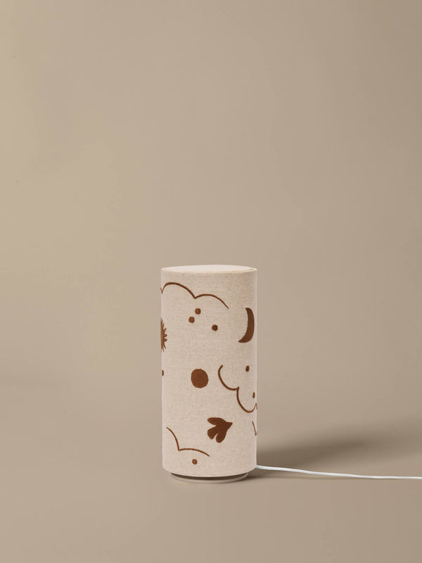 ferm LIVING Skye Table Lamp – Natural / Bronze