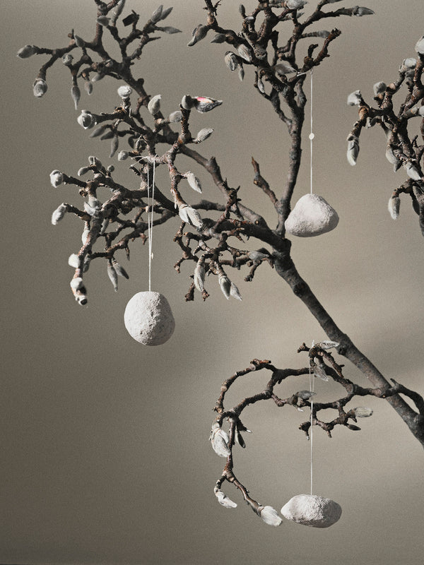 ferm LIVING Snowball Ornaments – Set of 3 – White
