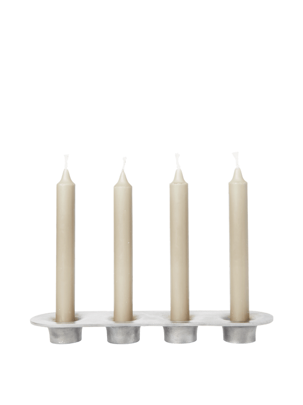 ferm LIVING Soothe 4 Candle Holder – Aluminium