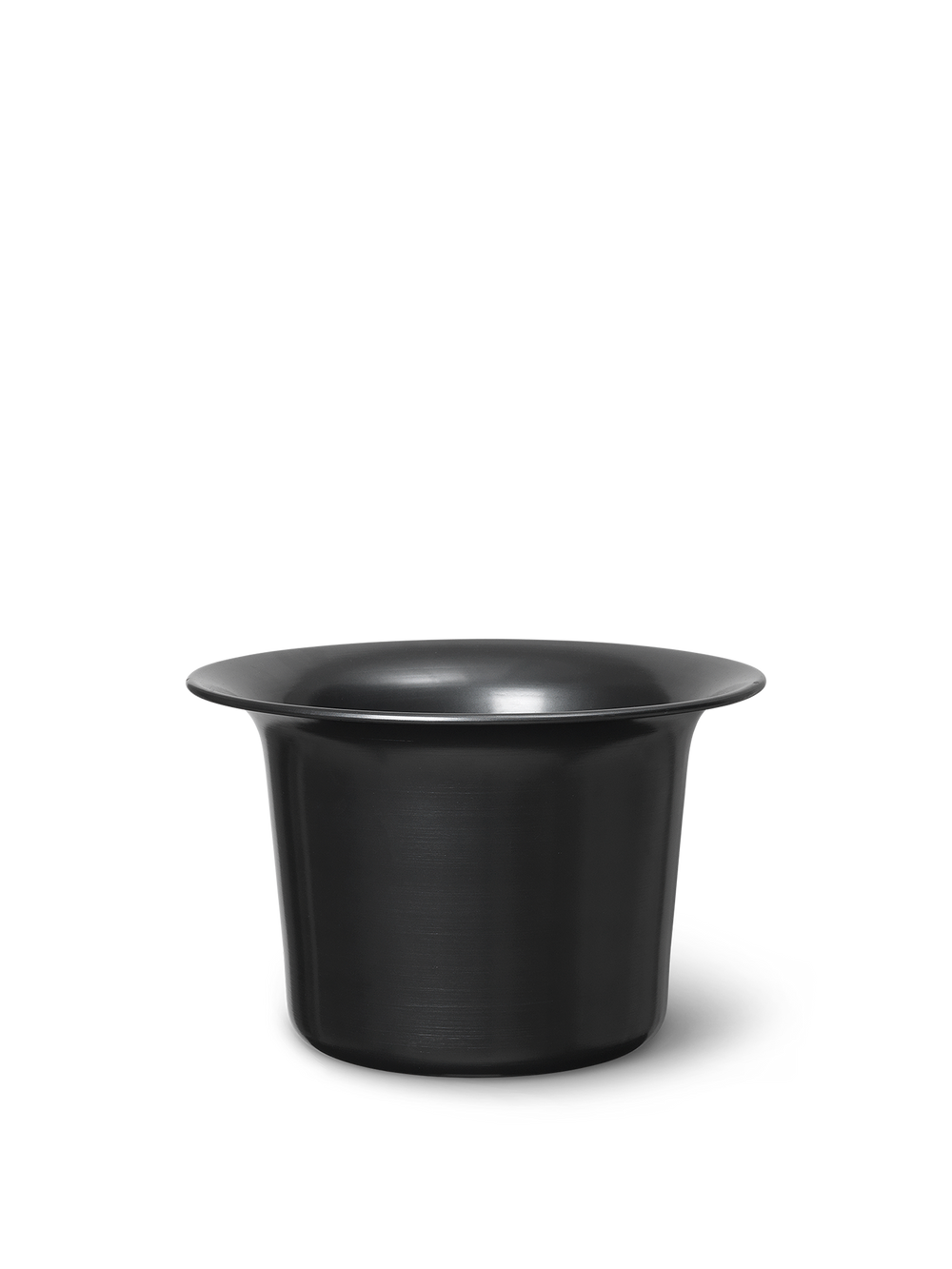 ferm LIVING Spun Aluminium Basket Low – Blackened Aluminium