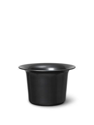 ferm LIVING Spun Aluminium Basket Low – Blackened Aluminium