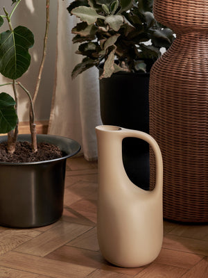 ferm LIVING Spun Aluminium Basket Low – Blackened Aluminium
