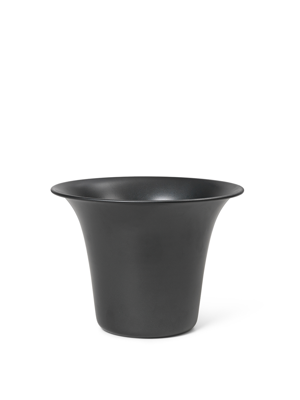 ferm LIVING Spun Aluminium Pot – Blackened Aluminium