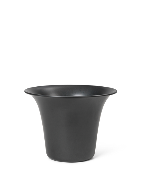 ferm LIVING Spun Aluminium Pot – Blackened Aluminium
