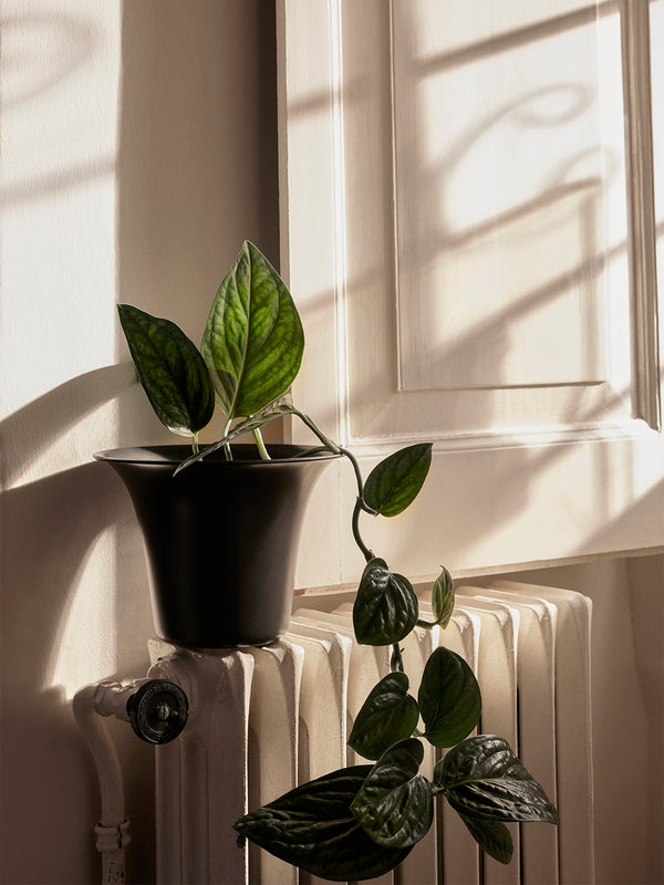 ferm LIVING Spun Aluminium Pot – Blackened Aluminium